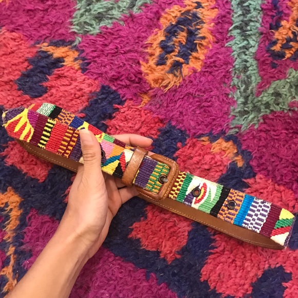 VINTAGE // Guatemalan Leather Belt - Picture 2 of 7